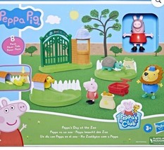 Peppa Pig Peppa&#39;s Day at the Zoo Experience Hasbro Kids Toy Figures Lion Duck - £14.03 GBP