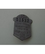 1934 Registered Chauffer Badge, State of Michigan - $31.99