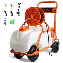VEVOR Battery Powered Lawn Sprayer on Wheel, 0-90 PSI Adjustable Pressur... - $295.90
