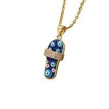 Evil Eye Necklace For Women Creativity Red Blue Color Vintage Boho Sanda... - £21.03 GBP