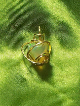 Wp102 14k gold filled wire wrap pendant with Ethiopian opal - £258.99 GBP