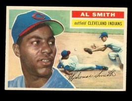 Vintage BASEBALL Card TOPPS 1956 #105 AL SMITH Outfield Cleveland Indians - $9.98
