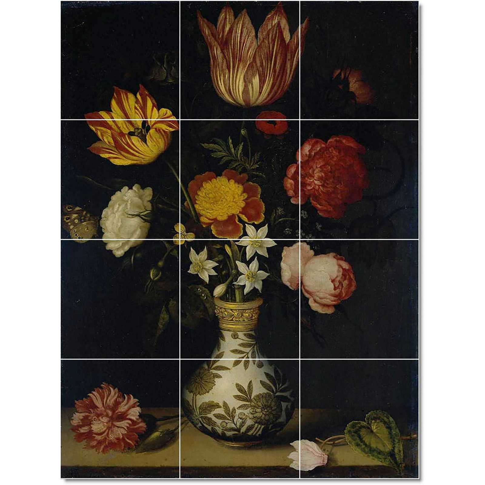 Bosschaert the elder ambrosius still life with flowers in vase