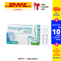 2 X Enterogermina Oral Suspension For Treating Diarrhea / Oral Suspension 20Vial - £71.29 GBP