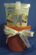 Bath Body etc New Gardenia Lily Gift Set Shower Gel Body Lotion Spray Flower Pot - £8.67 GBP
