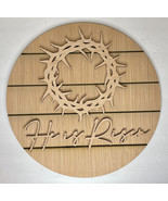 He is Risen Round Door Hanger Blank - $24.64 CAD