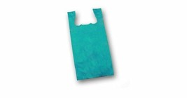 Unprinted T-Shirt Bags, High-Density, Green = 11 1/2 x 7 x 23= Case of 1000 - $69.36