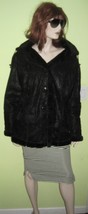 Vintage Women&#39;s AMANDA JANE Faux Fur Button Down Coat Jacket Size Large  - £48.07 GBP