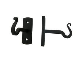 Wrought Iron Curtain Bracket Pair Of 2 Artisan Style For 1/2 Inch Rod Ho... - $46.93