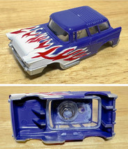 1 1988 TOMY Canada EXPLODING NOMAD Chevy Purple Wh Flamed AFX Slot Car B... - $27.99