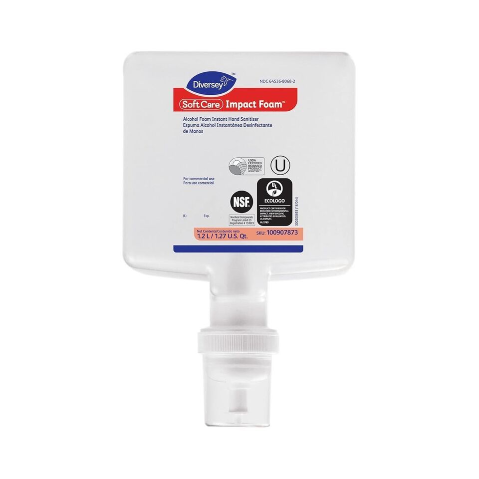Soft Care Impact Foam Hand Sanitizer for IntelliCare Dispensers 1,200 mL