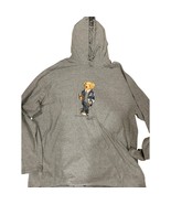 Polo Ralph Lauren Men&#39;s 2XLT Polo BEAR Football Grey Hoodie shirt distre... - €59,71 EUR