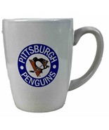 Vintage Logo Pittsburgh Penguins Coffee Mug NHL White Hockey Drink Cup - £9.57 GBP