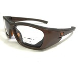 Uvex Safety Goggles Eyeglasses Frames Titmus 166 Shiny Brown Z87-2 60-13... - $69.91