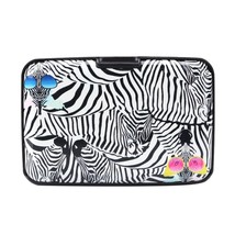 Aluminum Credit Card Holder Zebra Pattern Wallet Men Women Metal Purse C... - £22.72 GBP