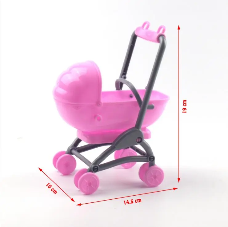 original for barbie stroller Assembly Baby Stroller Trolley Nursery Furniture - £8.46 GBP