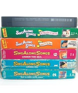 Lot of 6 Disney Sing Along Songs VHS - X-mas  Under the Sea Heigh-Ho Dal... - $373.47 MXN