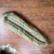 Vintage US Army M-1949 Feather Filled Mountain Regular Sleeping Bag Mili... - £116.07 GBP