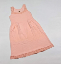1950s soft pink summer night gown vintage Barbie style lace lingerie nightdress - £31.11 GBP