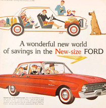 1959 Ford Falcon New Size 6 Pass Car Advertisement Automobilia Vintage D... - $29.99