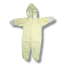 Big Bird Sesame Street Fleece Baby Bunting Snowsuit Hooded Yellow 6-12 Mo - £12.74 GBP