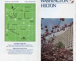 The Washington Hilton Hotel Brochure 1979 Washington DC Great Resort Hotel  - $27.72