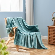 Newcosplay Super Soft Throw Blanket Light Teal Premium Silky Flannel, 50&quot;X60&quot;) - £25.42 GBP