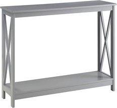 Convenience Concepts Oxford Console Shelf Table, Gray - £73.53 GBP