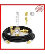 Professional Argon/CO2 Gas Regulator with 8ft Hose &amp; Pressure Gauge for ... - $47.51