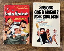 Vtg LOT of 2 Max SHULMAN Paperback Books Novels Satire - £10.61 GBP