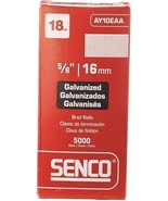Brad Nails 5/8&#39;&#39; 18-Ga Slight-Headed Galvanized 5000-PK/Box - Senco AY10EAA - €16,09 EUR