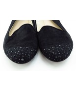 Nine West Women Sz 7.5 M Black Flat Synthetic Shoes Carmina - £15.60 GBP