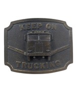 Retro Belt Buckle Keep On Truckin Brass Bergamot 1975 Trucker Hat Vintage - €16,83 EUR