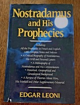 Nostradamus and His Prophecies - Edgar Leoni, hardcover 1982 Dustjacket - $15.00