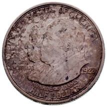 1923-S 50C Monroe Commemorative Mezzo Dollaro IN XF Stato, Originale Tonificante - £37.87 GBP