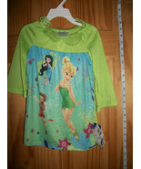 Disney Fairies Baby Clothes 2T Toddler Tinkerbell Sleepwear Tink Green N... - $19.47 CAD