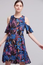 Nwt Anthropologie Elia OPEN-SHOULDER Dress By Maeve 10 - £39.81 GBP