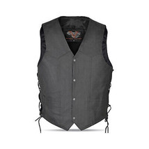 Kids Lined Lace Side Milled Leather Vest - £34.83 GBP
