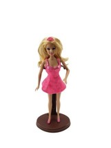 Barbie Sweetheart Blond Doll Pink Dress Mattel Head 1998 Soft Body 2012 - £11.63 GBP