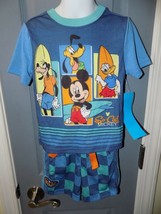 Disney Store So Cal Mickey Mouse Pajama Set Size 2 Boy&#39;s NEW - £15.97 GBP