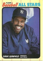 1989 Fleer Baseball All Stars Dave Winfield 44 Yankees - £0.78 GBP