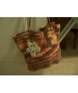 Crocheted Bag Tote Purse Satchel - $25.00