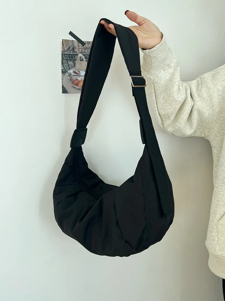 Women&#39;s Crossbody Hobo Bags Fluffy Canvas Shoulder Bag Large Capacity Ca... - $22.14