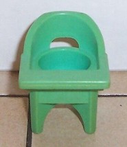 Vintage 80's Fisher Price Little People Blue High Chair FPLP - $9.65