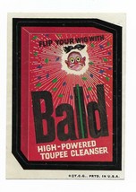 Topps Wacky Packages 4th series Bald Toupee Cleanser 1973 Bold All Fabri... - $9.99