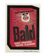 Topps Wacky Packages 4th series Bald Toupee Cleanser 1973 Bold All Fabri... - $9.99