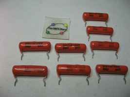 Sprague SBE715P1200V-392J Film Capacitor Orange .0039uF 5% 1200V NOS Qty 8 - £7.58 GBP