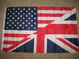 3x5 United States United Kingdom Friendship Flag Polyester 3 x 5 Foot USA UK New - $4.88