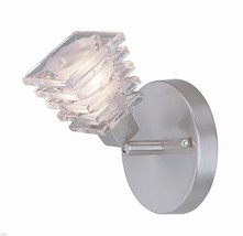 Lite Source LS-16641PS/CLR Avis Wall Sconce Lite,Polished Steel,Clear Glass - £31.05 GBP