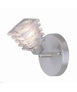 Lite Source LS-16641PS/CLR Avis Wall Sconce Lite,Polished Steel,Clear Glass - £31.51 GBP